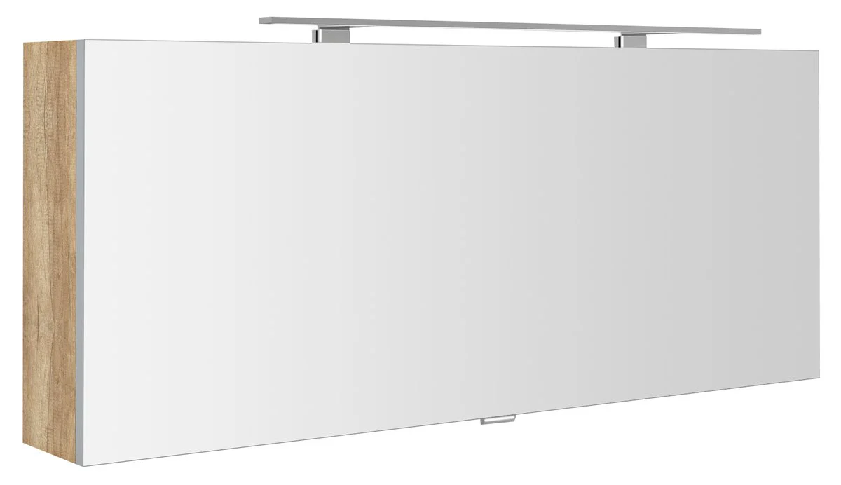 Sapho Cloe LED Spiegelkast 120x50x18 cm MDF Gelamineerd Eiken Alabama Sapho Cloe LED Spiegelkast 120x50x18 cm MDF Gelamineerd Eiken Alabama