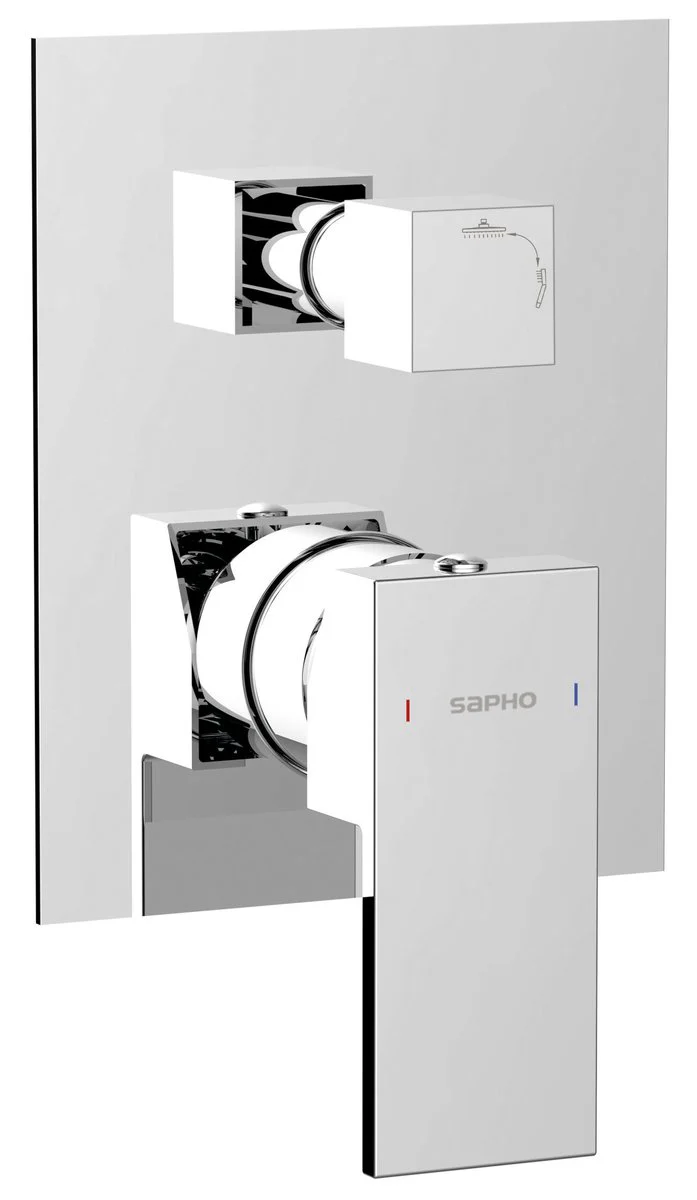 Sapho Cubemix Concealed Shower Mengkraan 2 Outlets Chroom