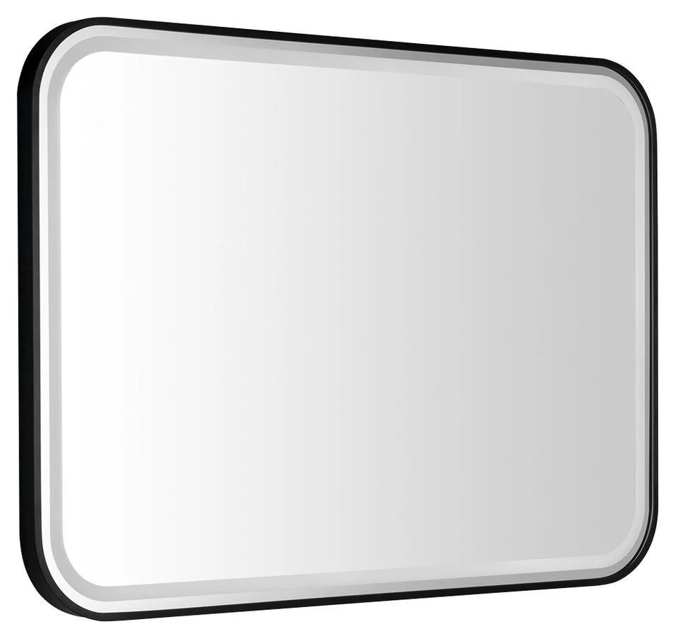Cetis Spiegel Met LED Verlichting 100×70 Cm Mat Zwart