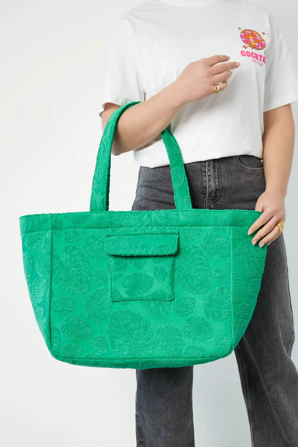 Grote island girl tas – Groen