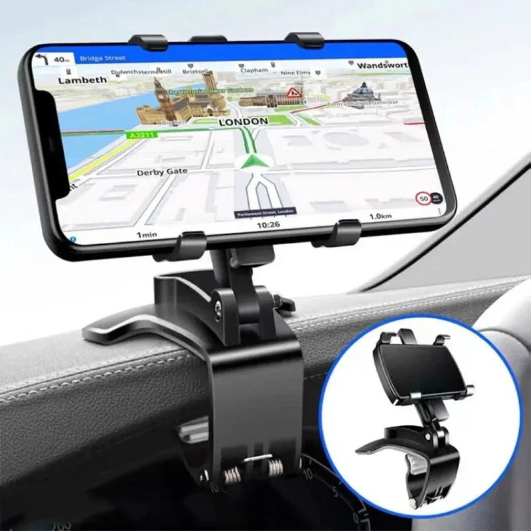 Dashboard Telefoonhouder – Steenvast Draaibaar 360° – Siliconen