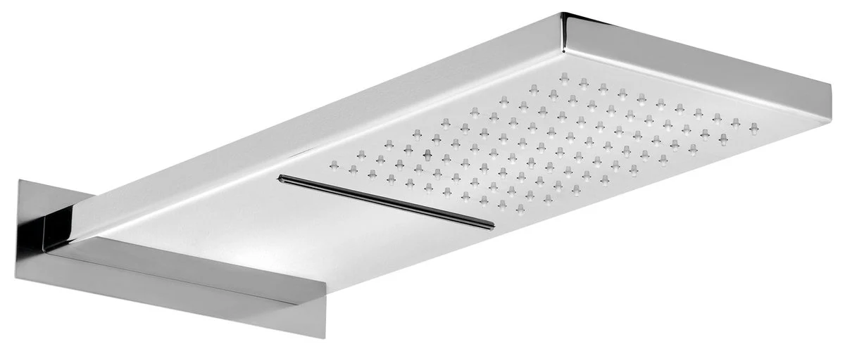 Sapho Wandhoofddouche met waterval 500×200 mm gepolijst RVS