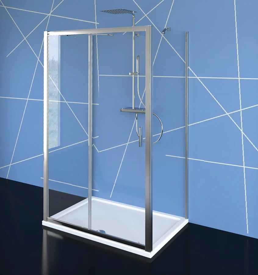 Drie zijden douchecabine Easy Line Chroom U-vorm Schuifdeur 120 cm