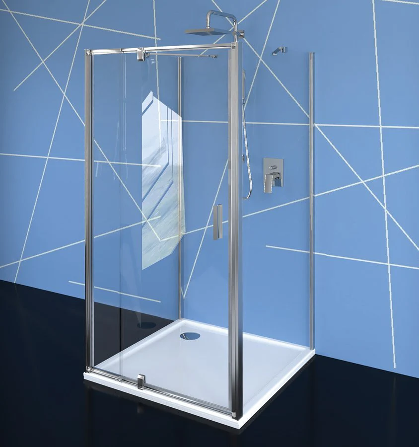 Drie zijden douchecabine Easy Line Chroom U-vorm Draaideur verstelbaar 80-90 cm