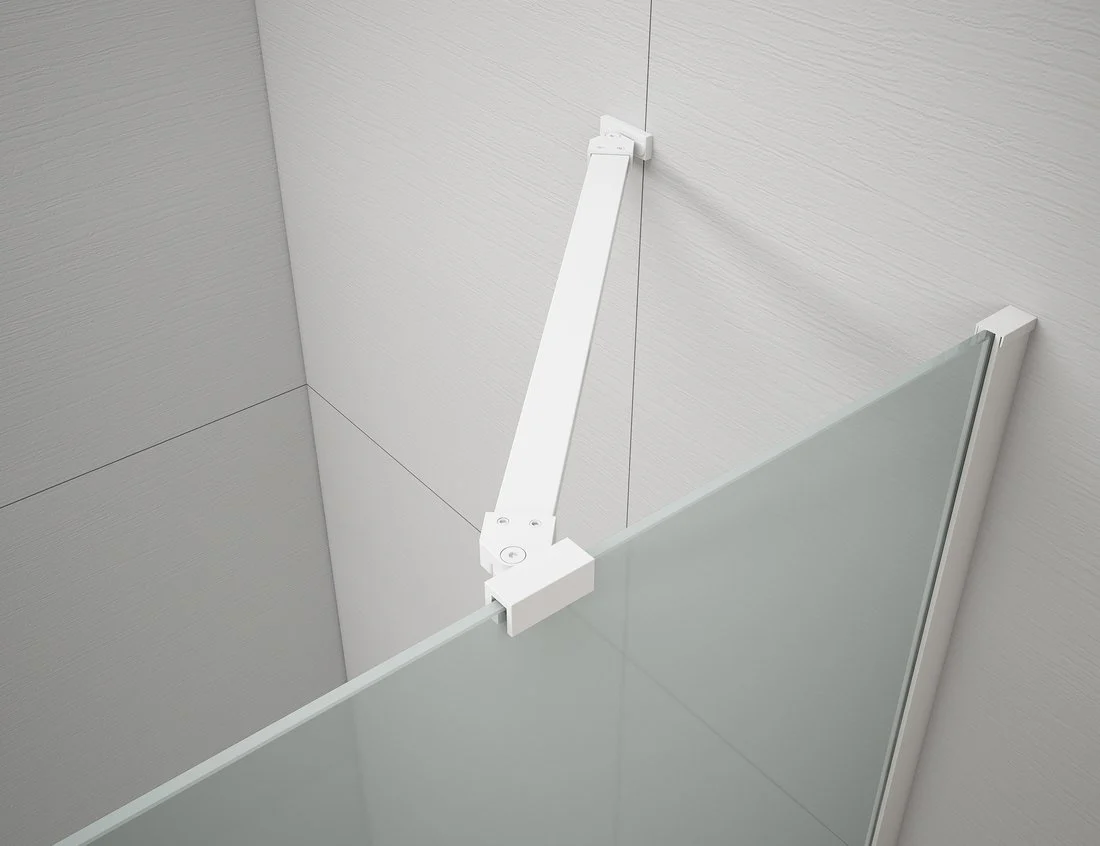 Esca Douchewand Hoek Stabilisatiestang 90cm Mat Wit