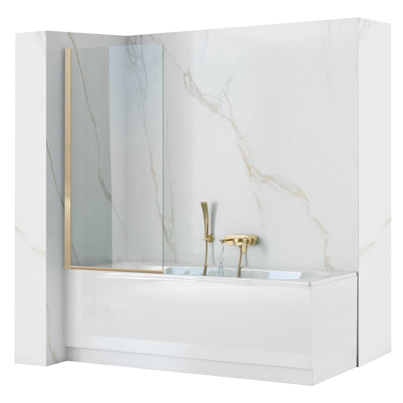Scherm rea elegant goud 70 badkupip
