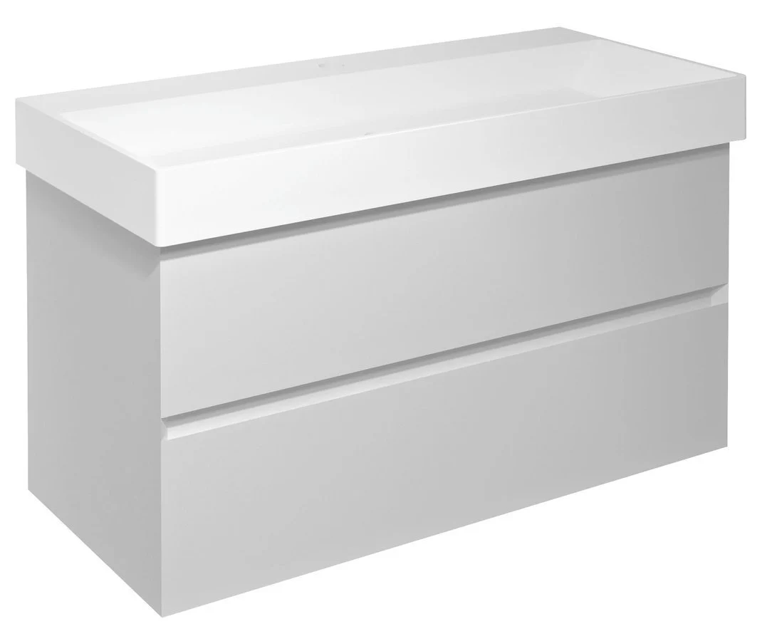 Sapho Filena Wastafelonderkast 95 X 43 X 51,5 Cm Mat Wit Sapho Filena Wastafelonderkast 95 X 43 X 51,5 Cm Mat Wit