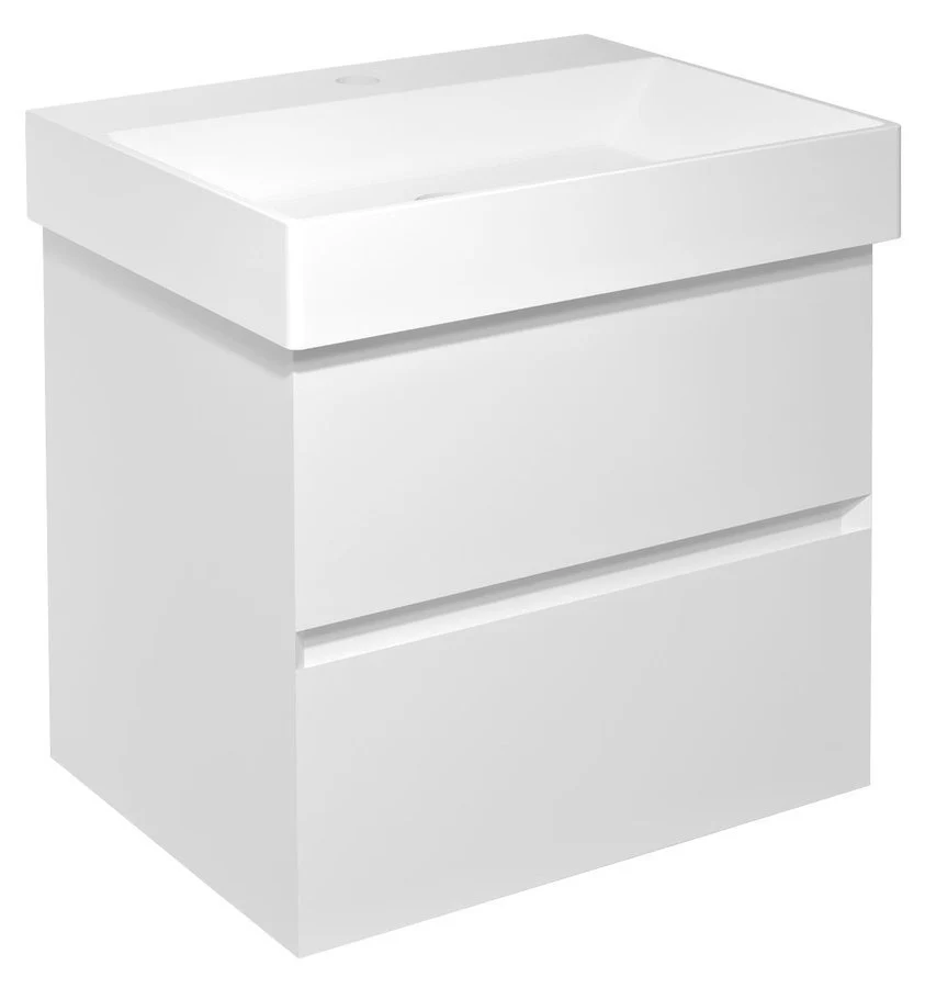 Sapho Filena Wastafelonderkast 57 X 43 X 51,5 Cm Mat Wit Sapho Filena Wastafelonderkast 57 X 43 X 51,5 Cm Mat Wit