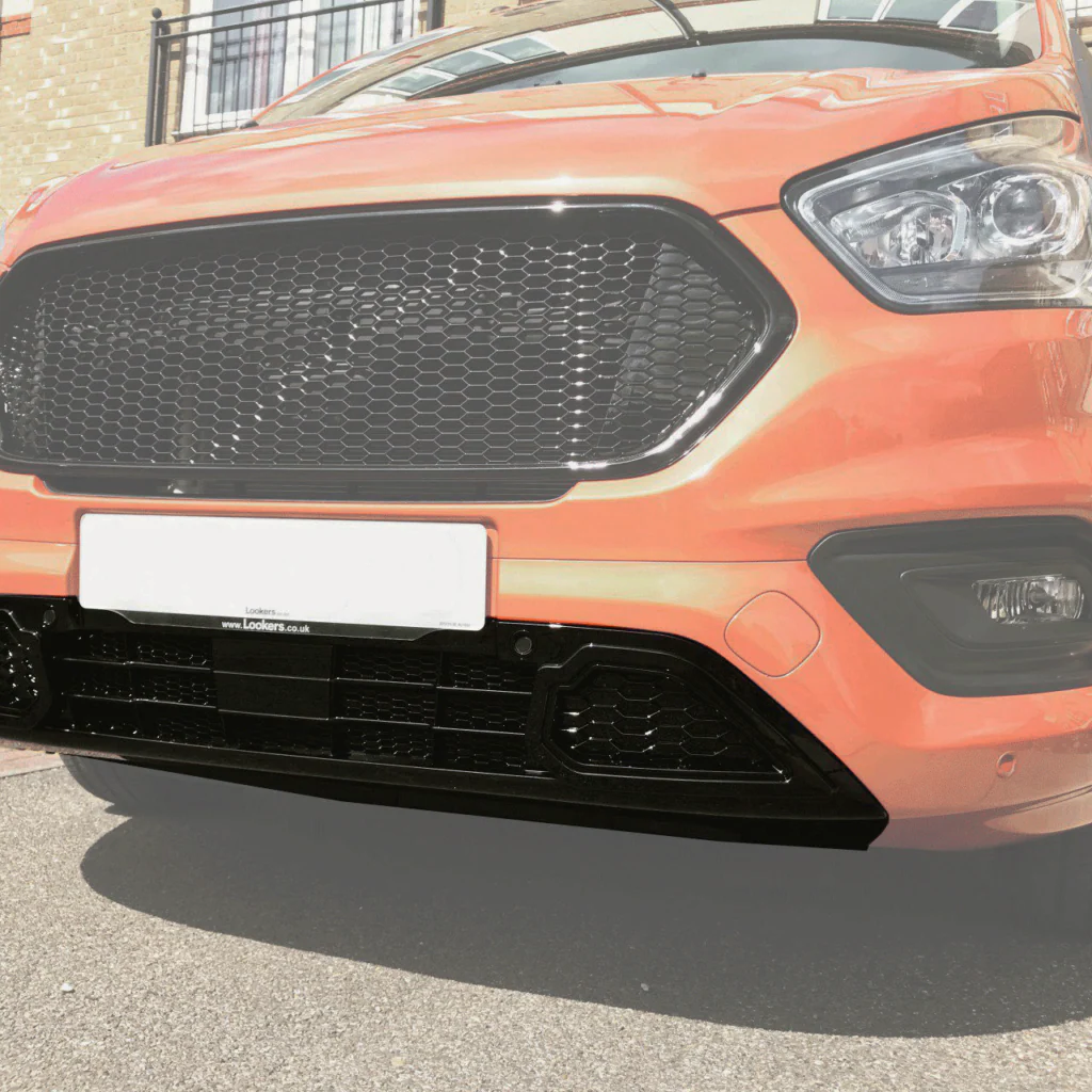 Voor Ford Transit Custom Nieuw gevormde voorste onderste grille – Honingraat Sport-stijl, geverfd en klaar voor montage