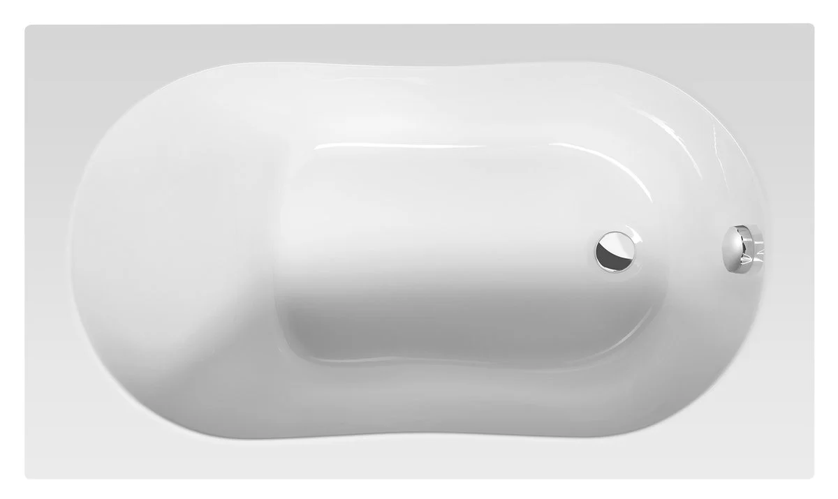 Aqualine Jizera Rechthoekig Ligbad 120×70 cm Wit