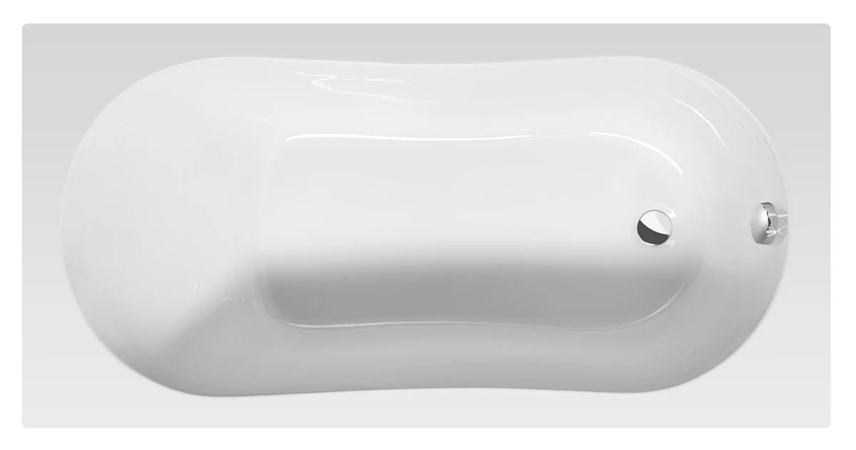 Aqualine Jizera Rechthoekig Ligbad 140×70 cm Wit