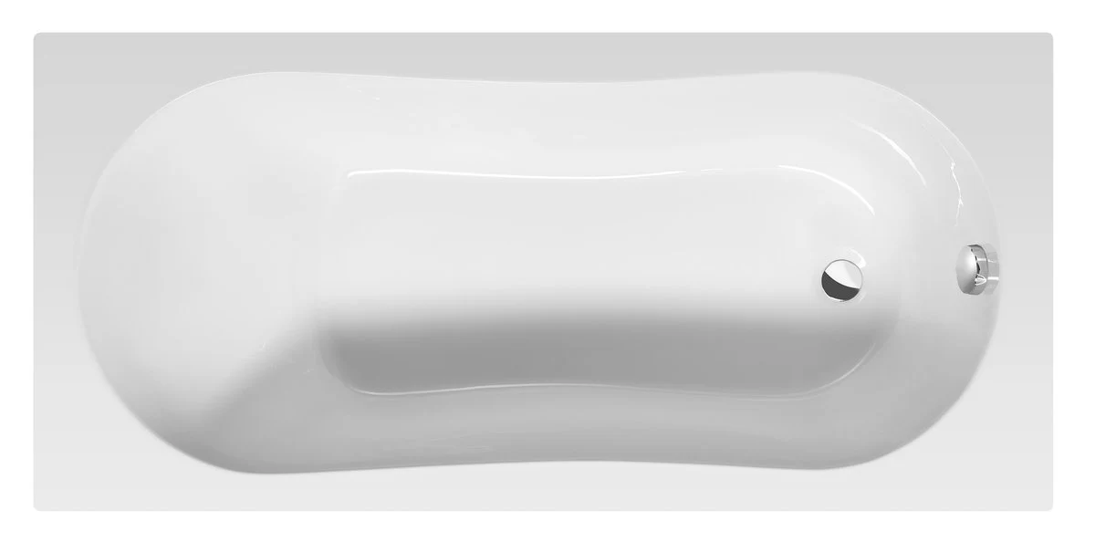 Aqualine Jizera Rechthoekig Ligbad 150×70 cm Wit