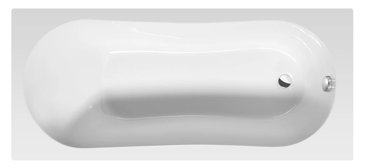 Aqualine Jizera Rechthoekig Ligbad 160×70 cm Wit