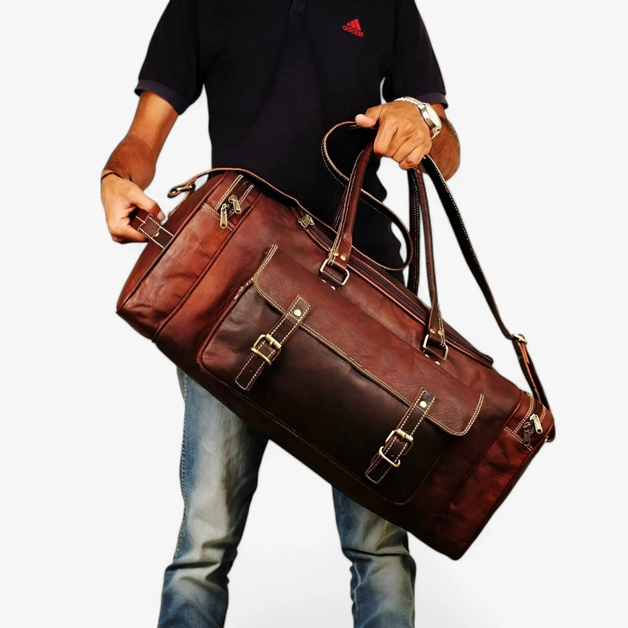 Stijlvolle en Ruime Weekender Duffle - Afbeelding 2