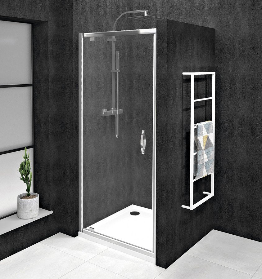 Douche Draaideur Sigma Simply Chroom 80×190 Antikalk (Verstelb. 77-81 cm)