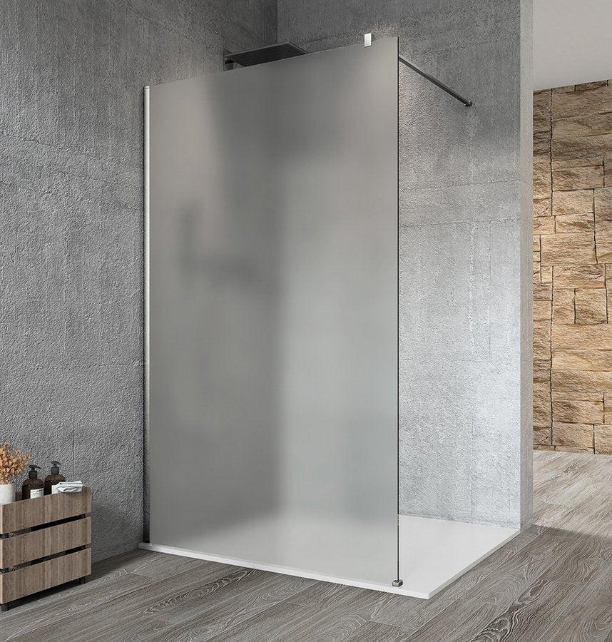 Douchewand Vario Chroom Profiel Mat Glas 130×200 Cm