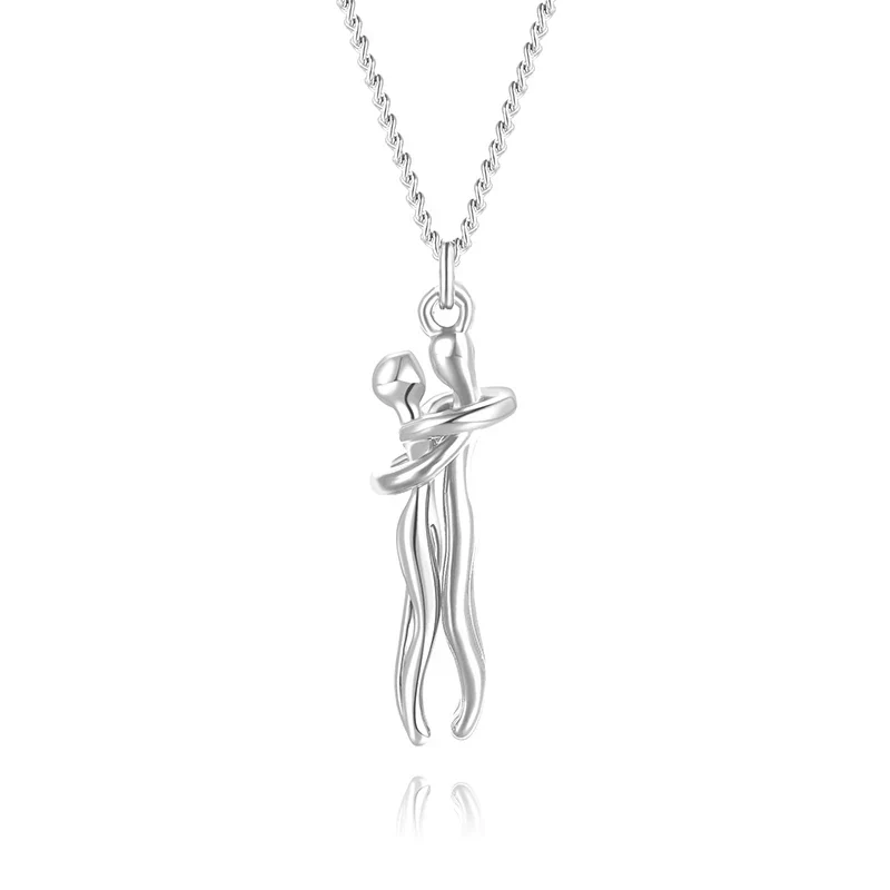 Hartelijke Charm Ketting Dames – Warmte Verbinding Genegenheid – Zilver
