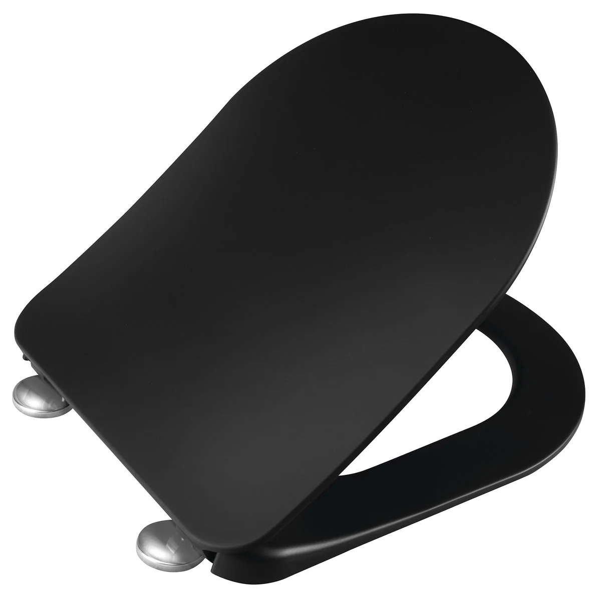 Creavit Paula Slim Softclose Toiletzitting, Black Mat