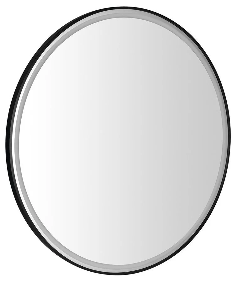 Kadris Ronde Spiegel Met LED Verlichting 100 Cm mat zwart Kadris Ronde Spiegel Met LED Verlichting 100 Cm mat zwart