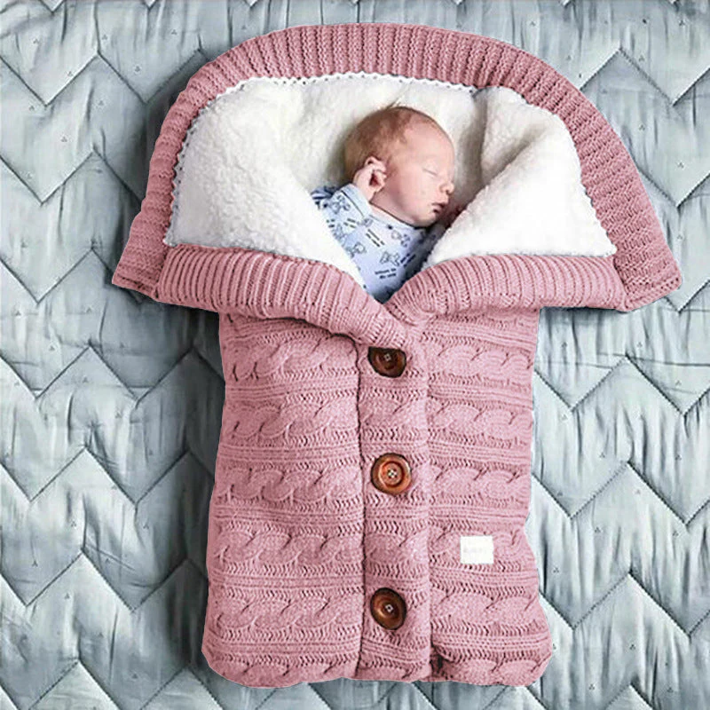 Baby Slaapzak Roze – Comfortabel Warm Veilig Slapen – Katoen