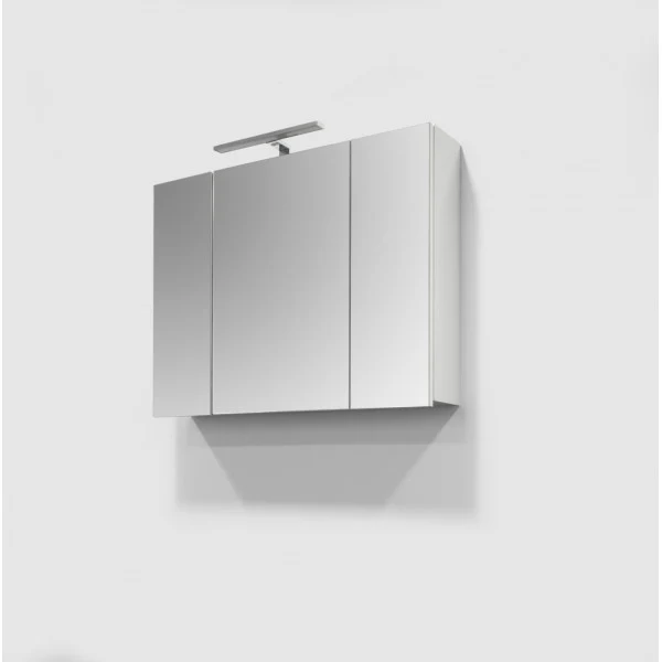 Spiegelkast 80 cm met drie deuren en LED verlichting Stella Spiegelkast 80 cm met drie deuren en LED verlichting Stella