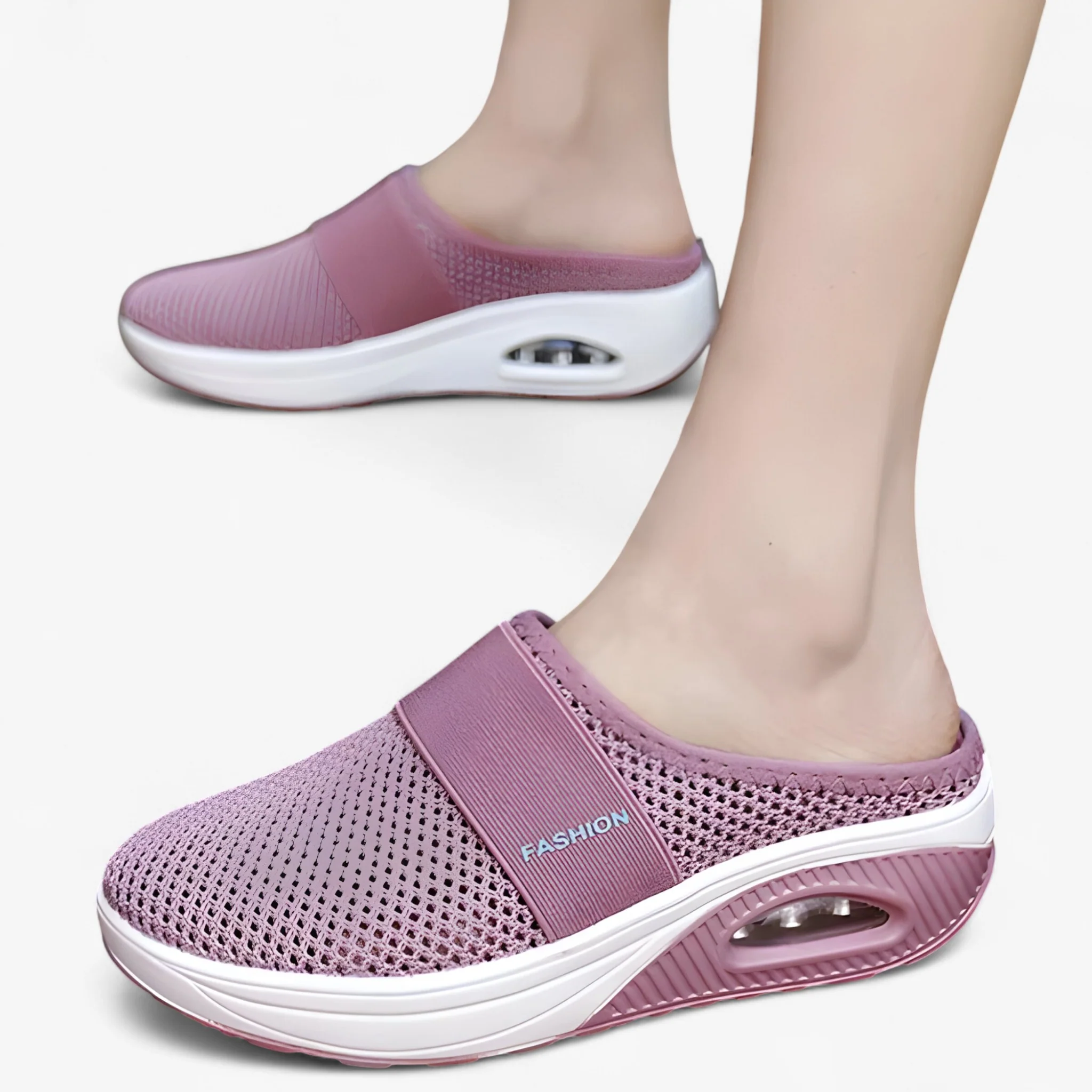 Slippers Dames Zwart – Ademend Comfortabele Mesh