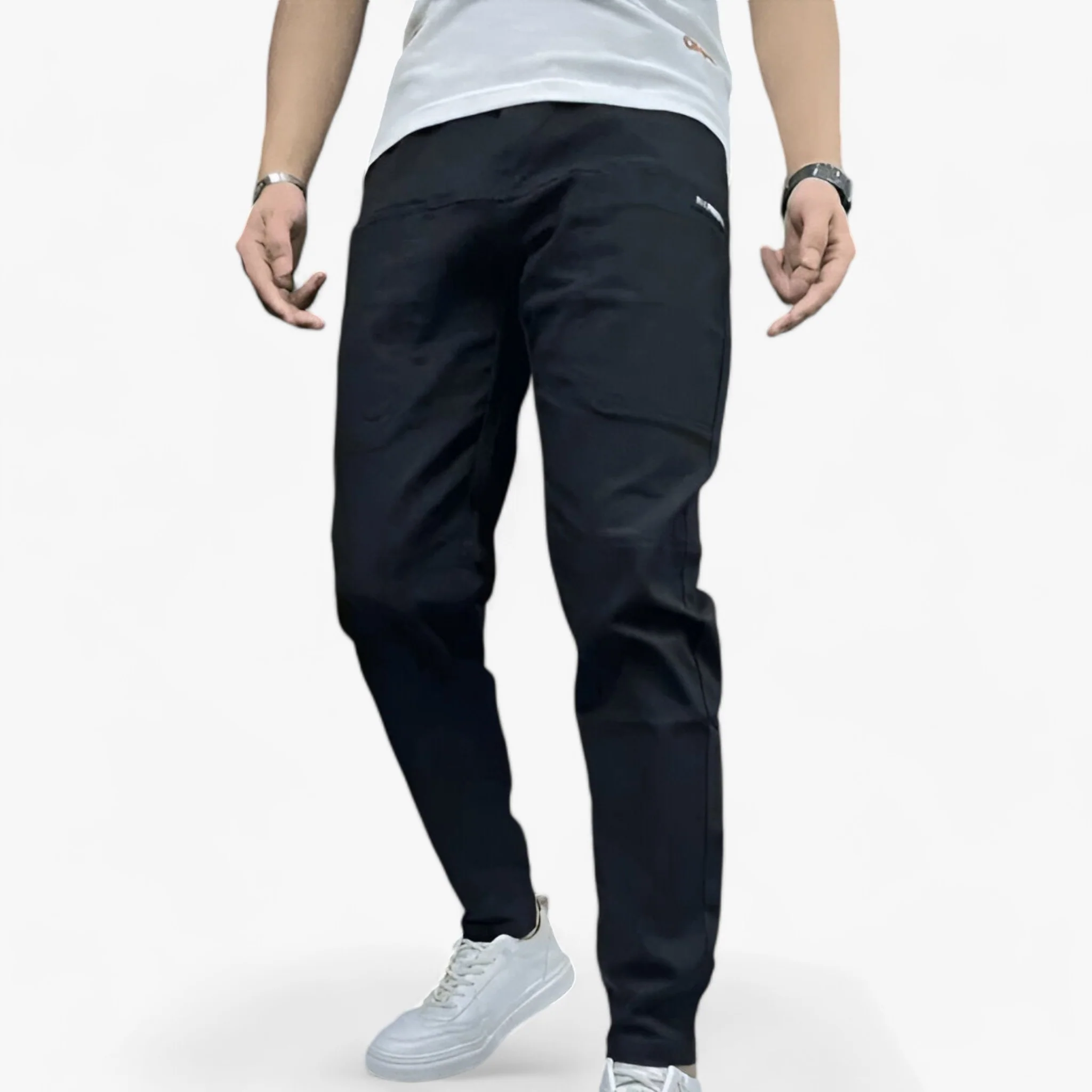 Broek in Stretch Heren – Ultieme Flexibiliteit – Zwart