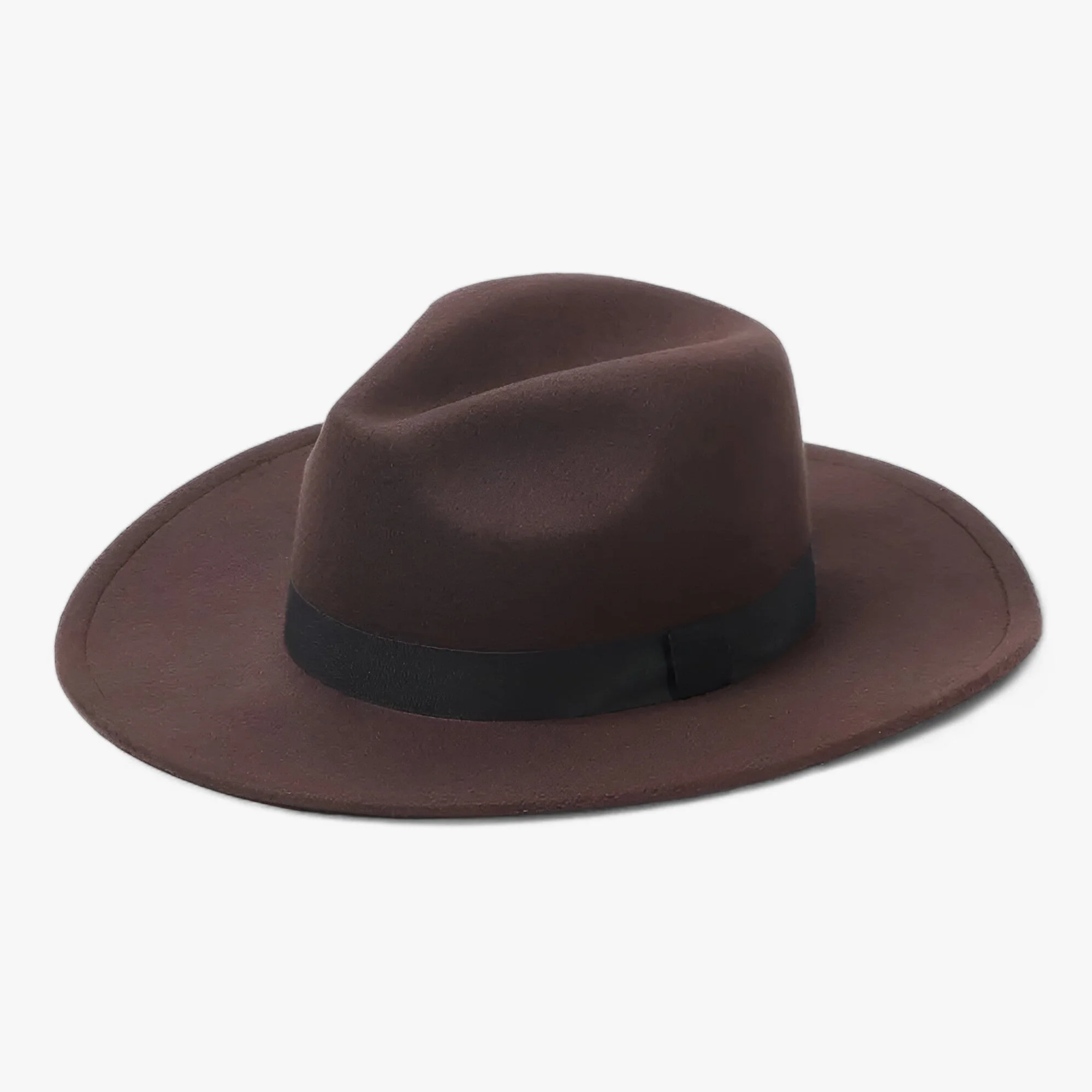 Unisex Vintage Wol Fedora – Tijdloze Stijl voor Koel Weer – Zwart
