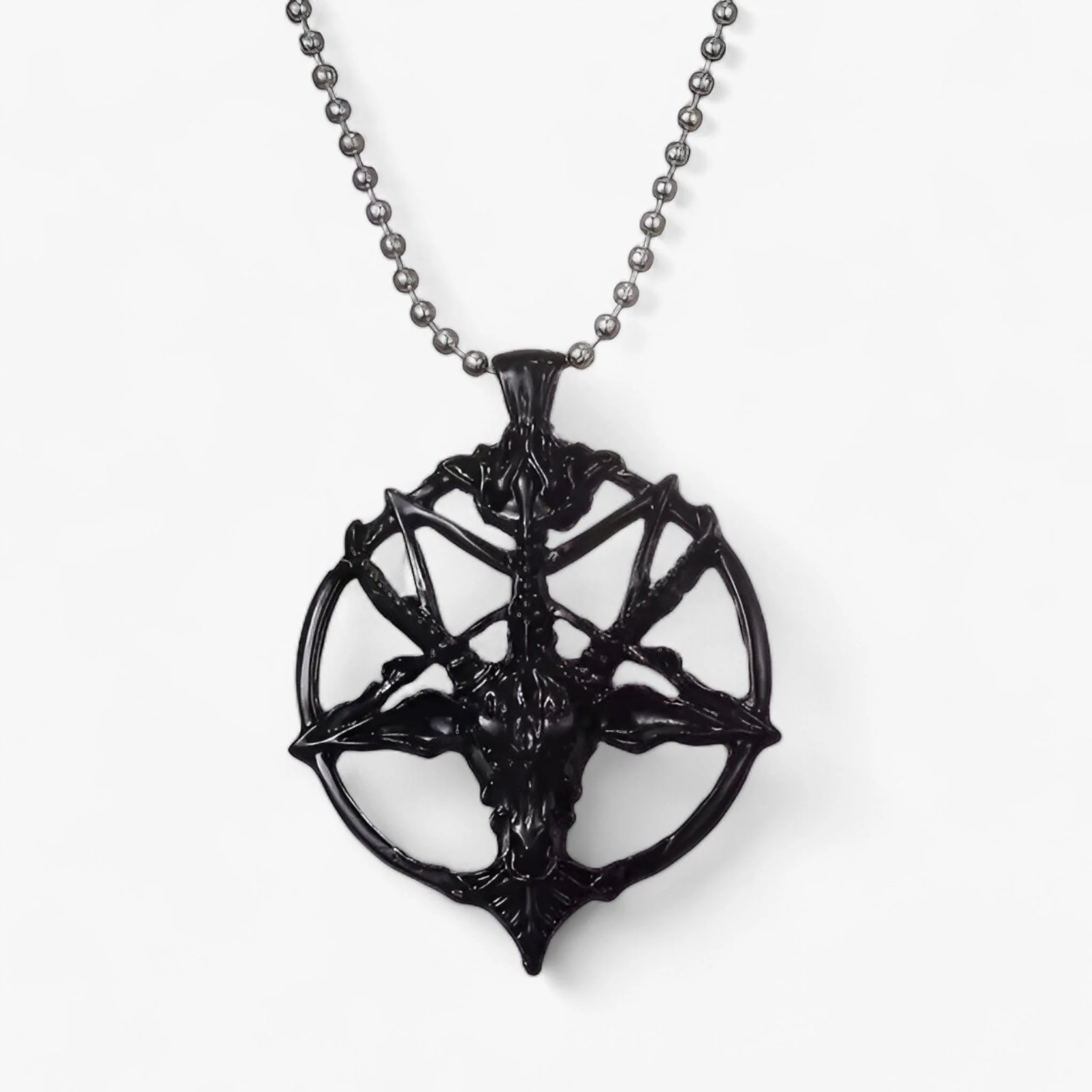 Ketting met Pentagram Hanger Dames – Vintage Charme – Zwart