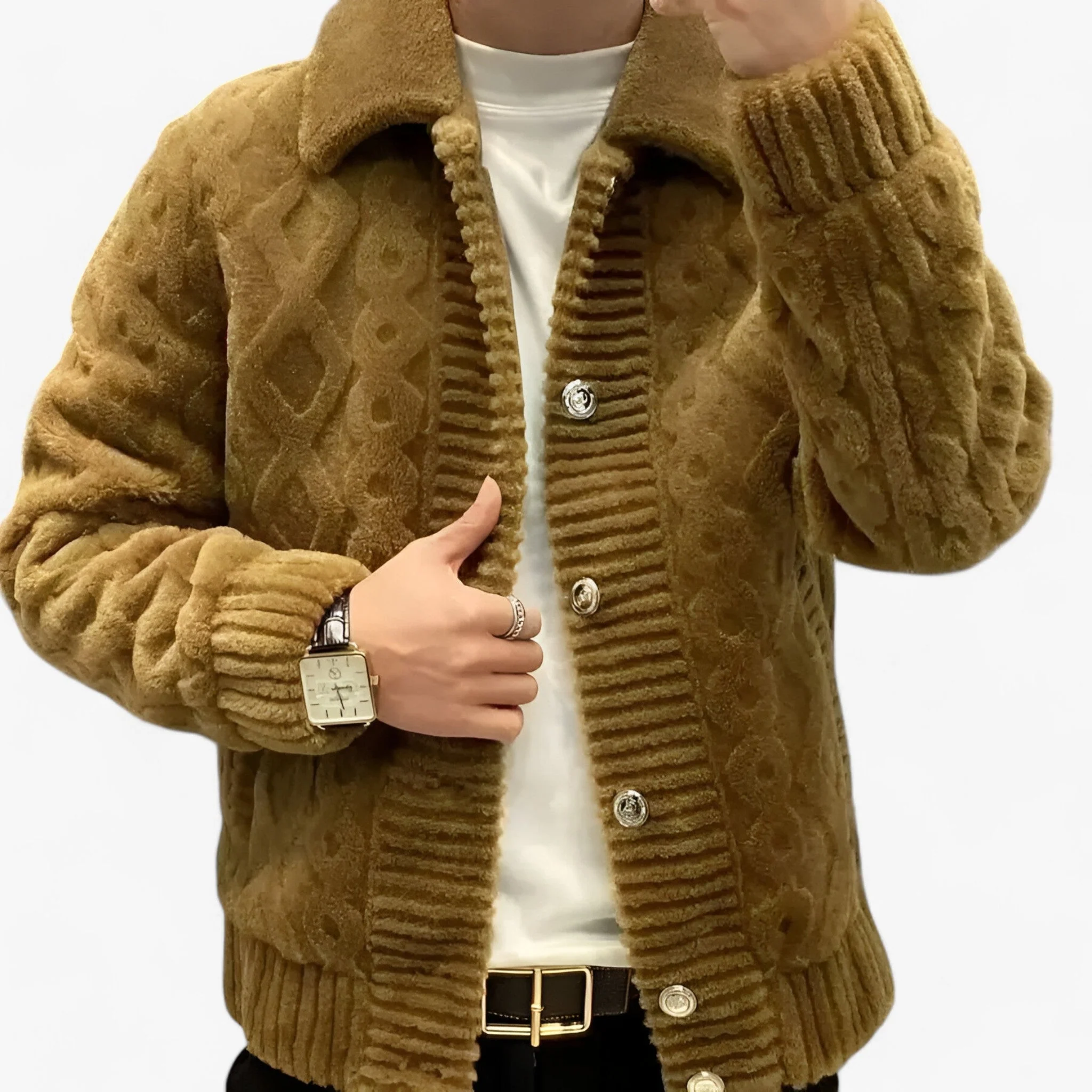 Jas Khaki – Dikke Fleecejas – Warmte en Comfort voor Koude Dagen