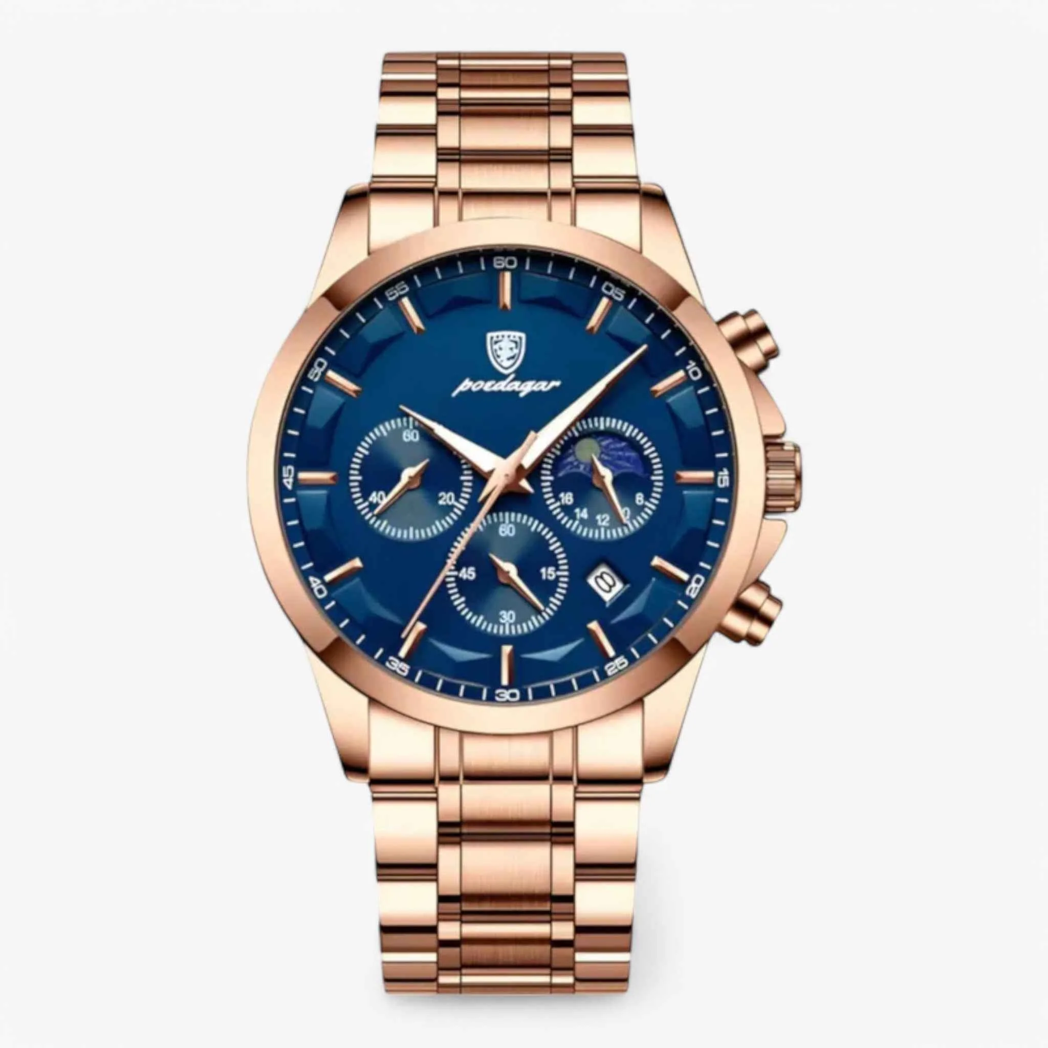 Horloge Heren Luxe Quartz Zwart, Armband Echt Leer Slank & Elegant – Premium Kwaliteit