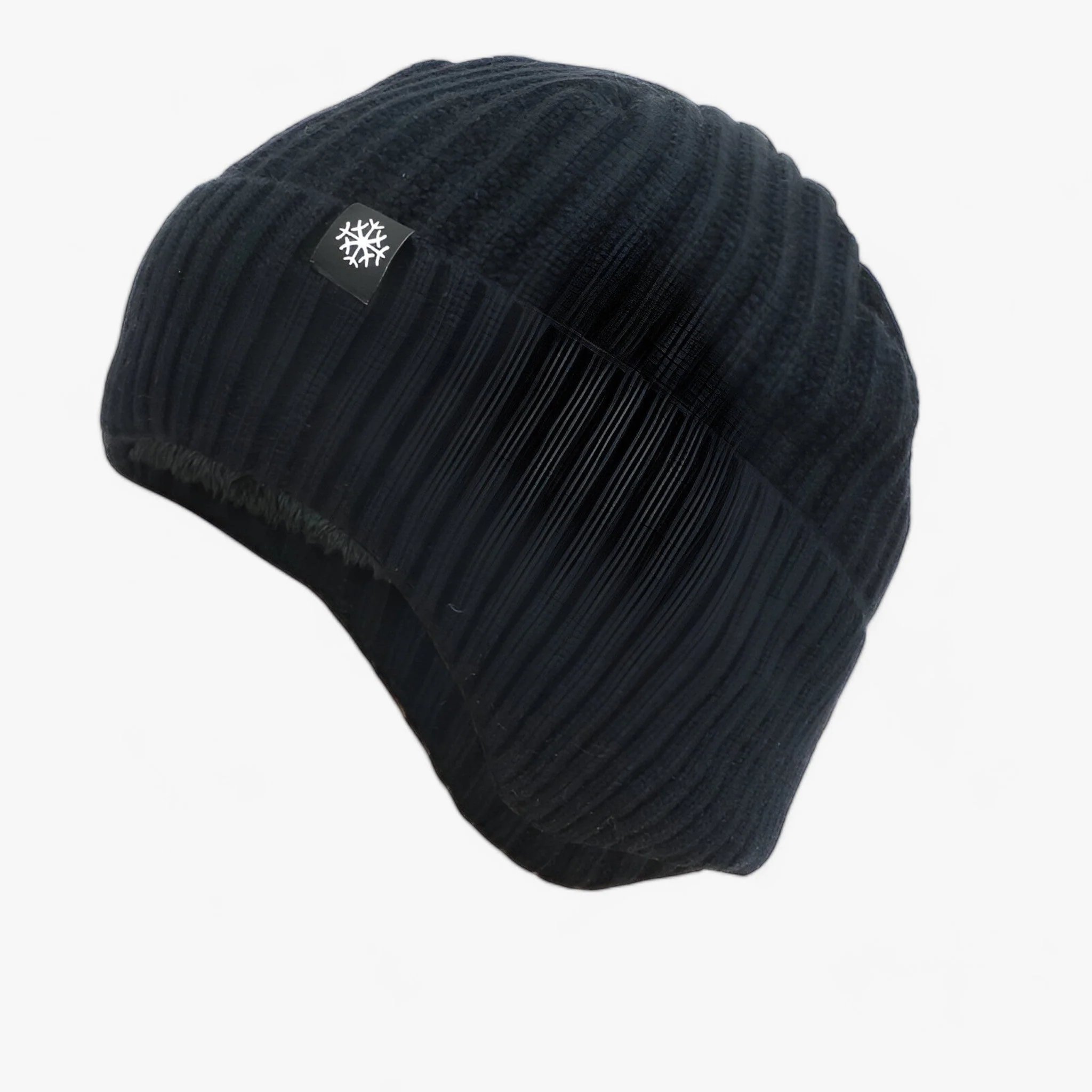 Muts Zwarte Hoed – Wintermuts voor Buiten – Zachte Warmte met Oorkappen