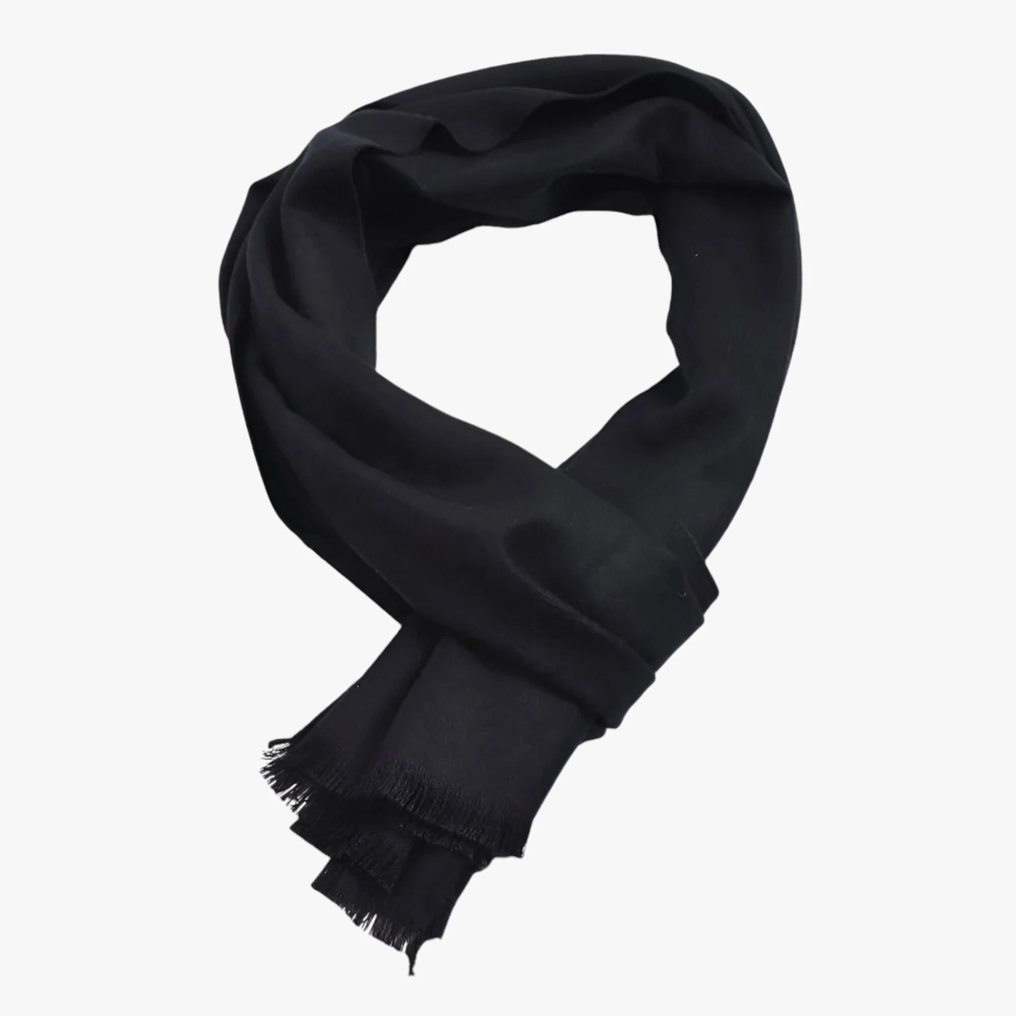 Sjaal Zwart – Effen Kasjmier – Luxe Winterwarmte