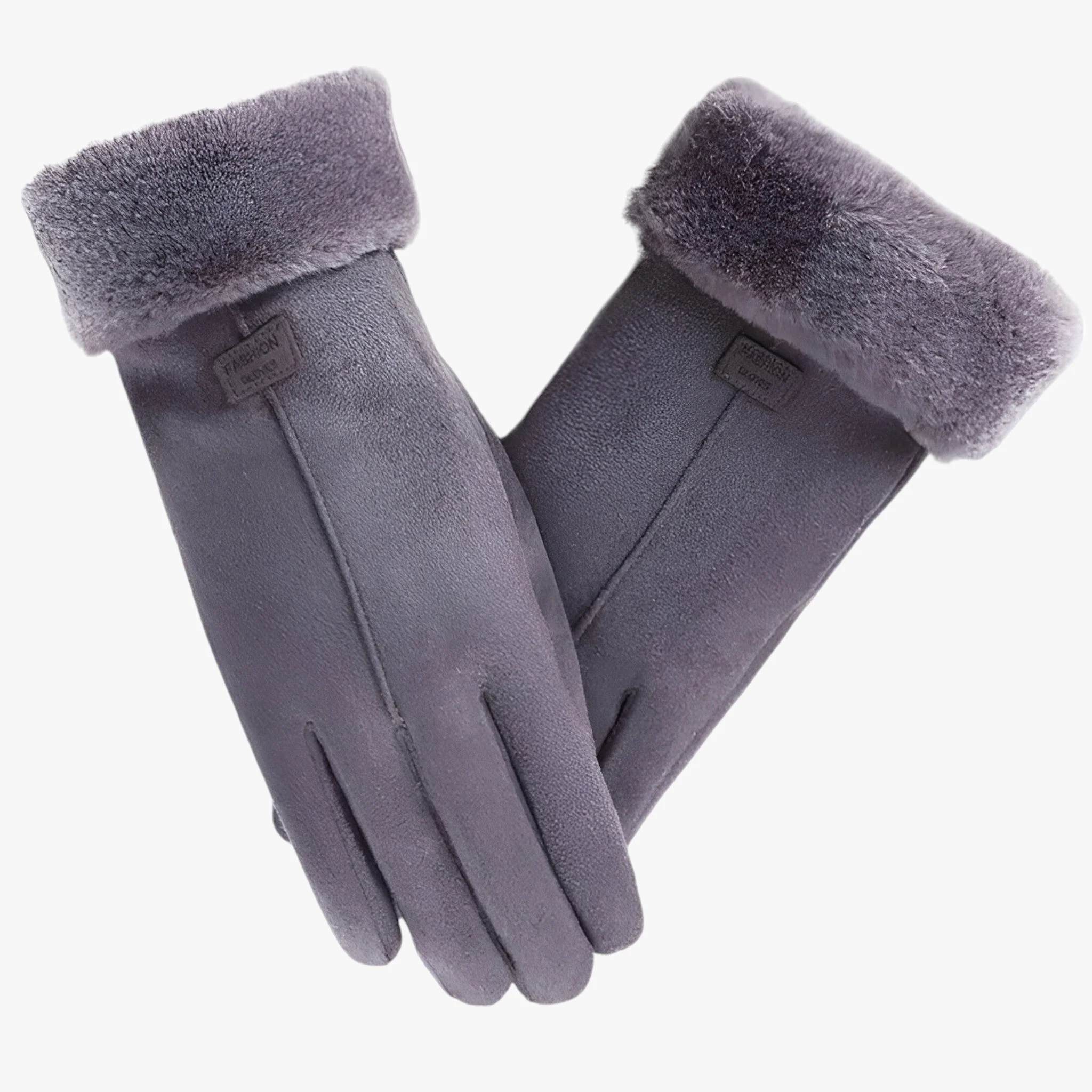 Handschoenen Dames Grijs – FluffyWarm – Fashion