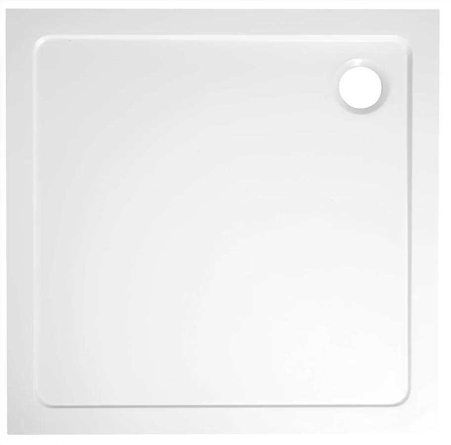 Douchebak 80 x 80mineraalmarmer Aqualine Tecmi