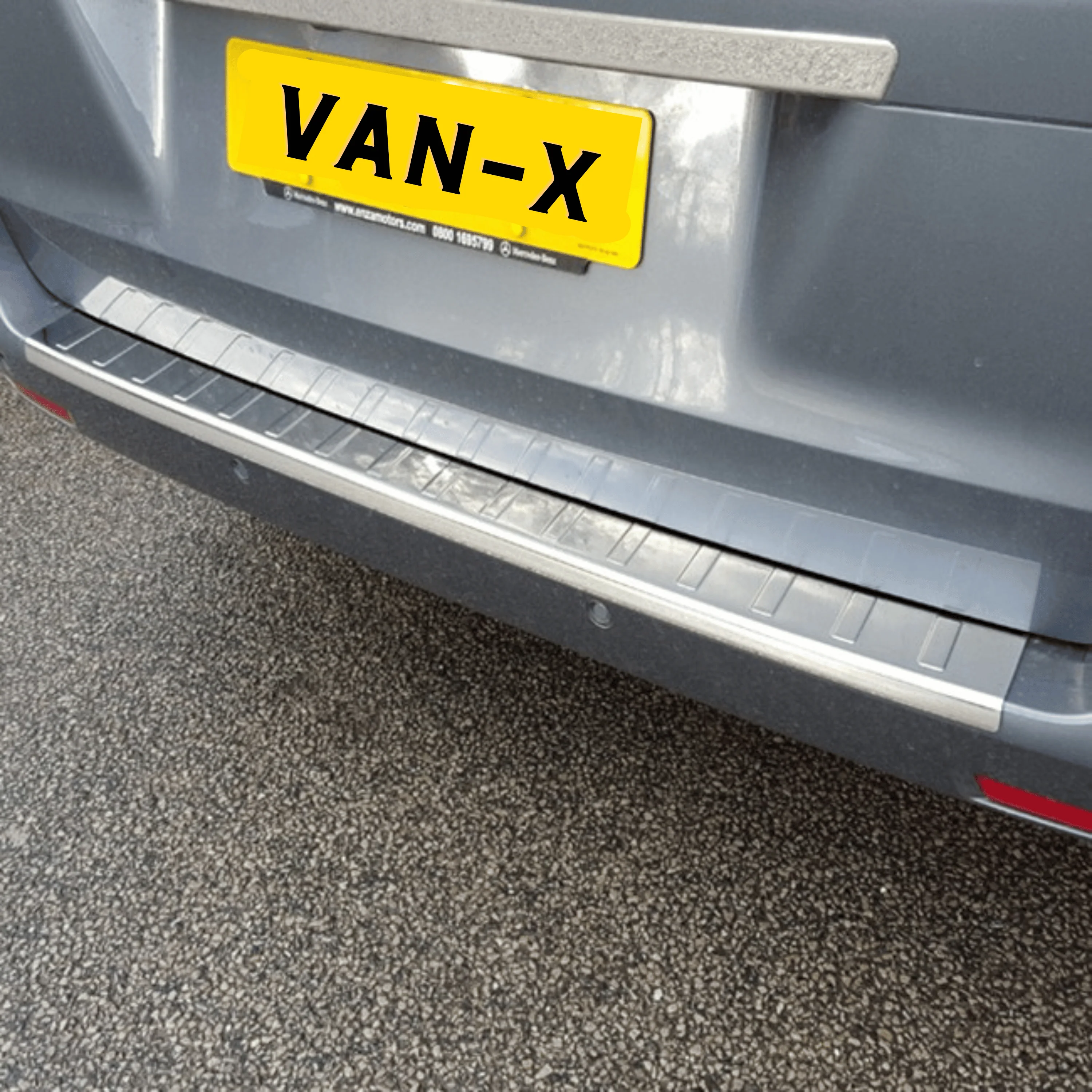 Mercedes Vito 2015+ Achterbumperbeschermer RVS