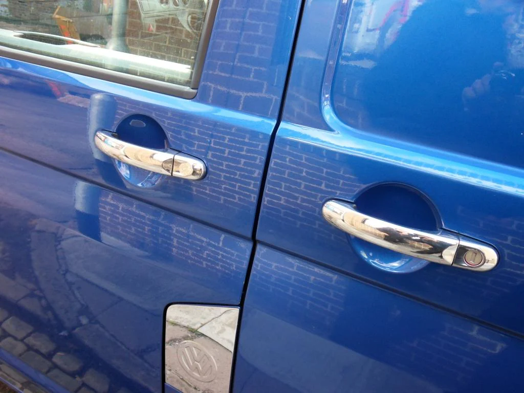Deurgreepafdekkingen voor VW T5 Transporter roestvrij staal - Afbeelding 2