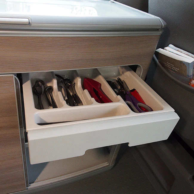 Voor VW Crafter / MAN TGE Camper Bestektray – Van-X Campervan Keukenorganisator