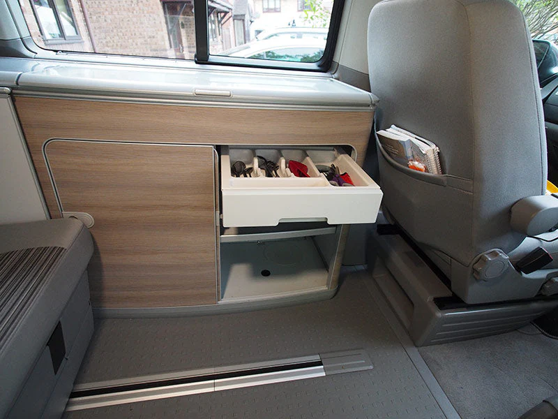 Voor VW T6 California Camper Bestekschaal – Van-X Campervan Keukenorganisator