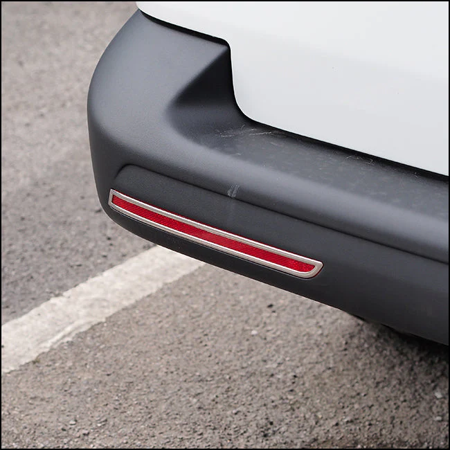 Voor VW T6 Transporter Achterbumper Reflector Sierlijsten – Chroom Styling Upgrade | Van-X