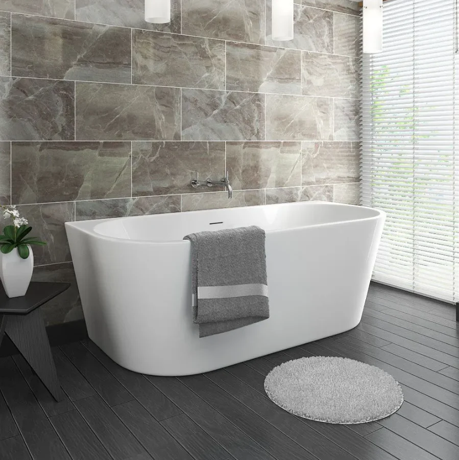 Rea Halfvrijstaand Bad Capri 170 x 75 x 64 cm Rea Halfvrijstaand Bad Capri 170 x 75 x 64 cm