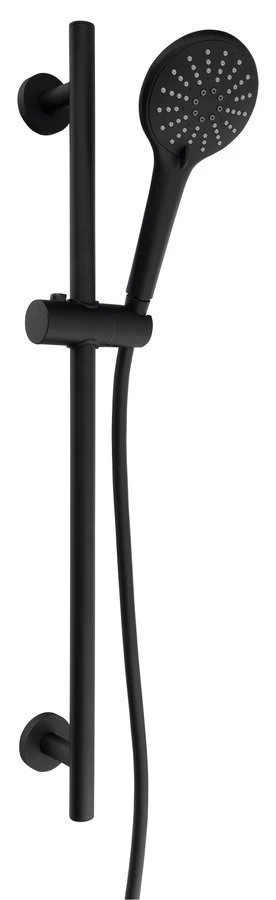 Sapho Glijstang met Handdoucheset 70 cm Mat Zwart
