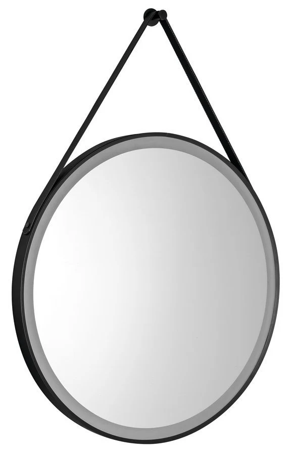 Stago Ronde Spiegel Met LED Verlichting 60 Cm Met Touch Sensor mat zwart Stago Ronde Spiegel Met LED Verlichting 60 Cm Met Touch Sensor mat zwart