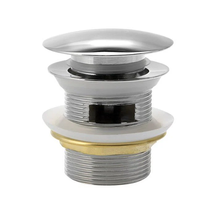 Badafvoer afvoerplug voor baden met geïntegreerde overloop 1½” Chroom
