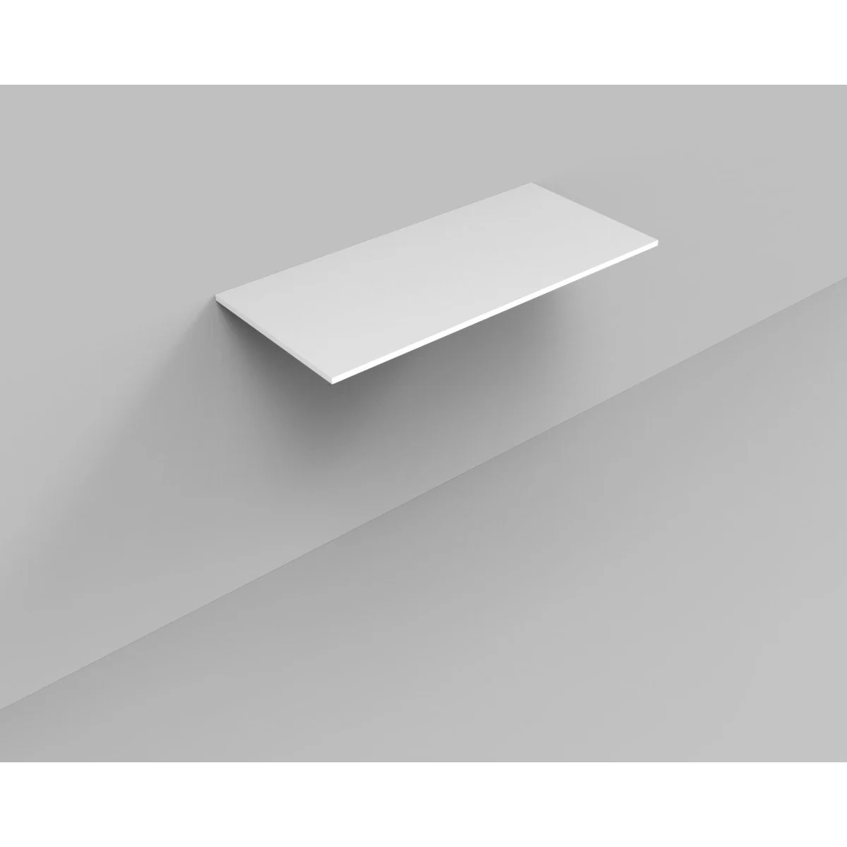Arcqua Marble 100 wastafel 2 kraangaten mat wit