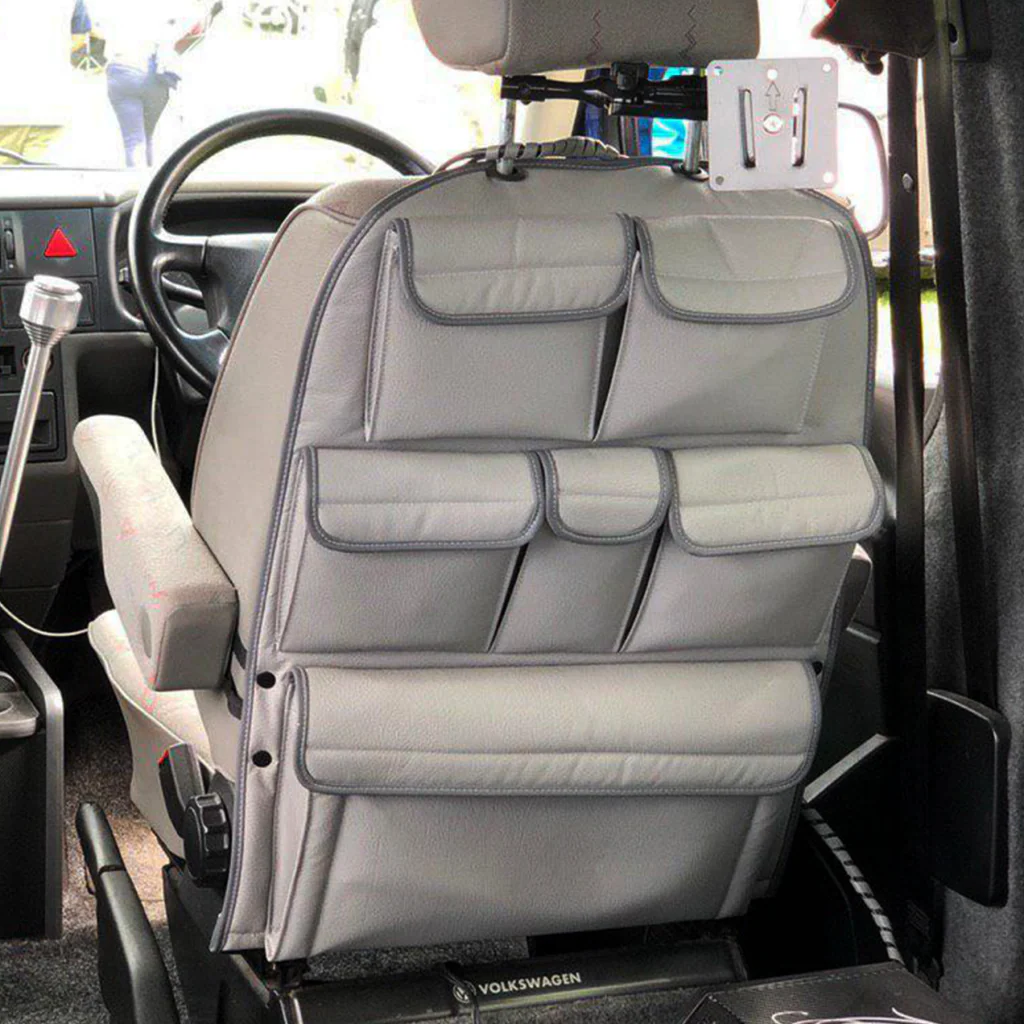 Voor VW T4 Caravelle Campervan kunstleer hoofdsteun-organizer | Van-X