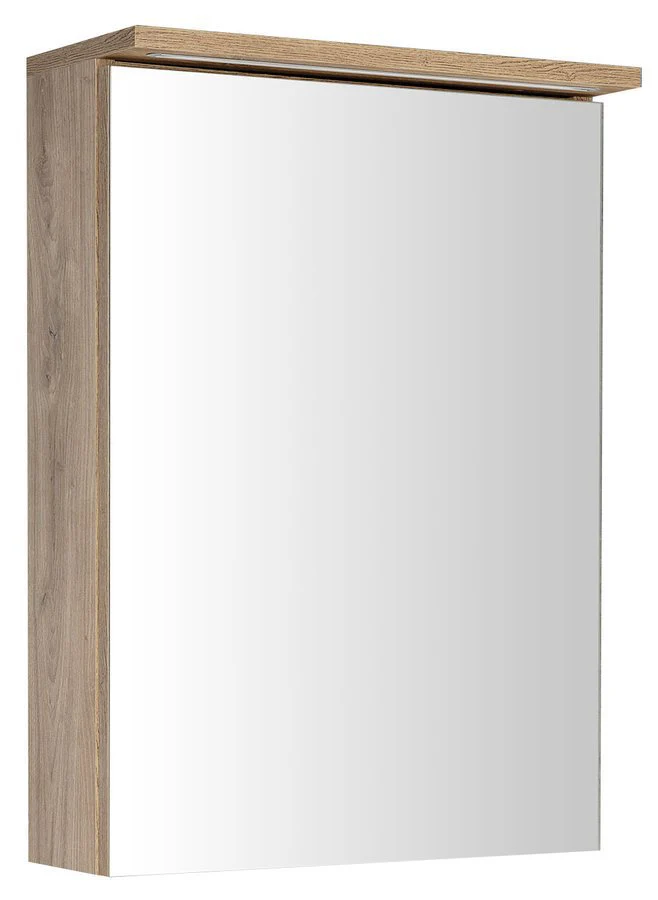 Aqualine Kawa Strip LED Spiegelkast 50×70,4×21,6 cm MDF Gelamineerd Eiken Emporio
